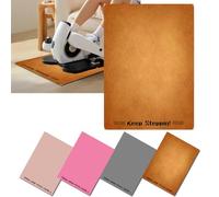 Elliptical Mat for Under Desk Elliptical Machine - Non-Slip Floor Mat for Ellipse Leg Exerciser, Legxercise Pro & Pedal Exerciser - Workout Mat for Home & Office Stability & Floor Protection brown