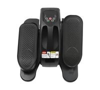 Elliptical Pedal Exerciser, Under Desk Elliptical Machine Motorized Portable Elliptical Trainer with LED Display Screen & Remote Control, 5-Speed Adjustable, for Home Office Gym, 44x36x22cm (Silver)