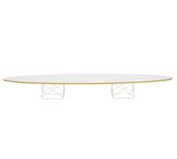 Elliptical Table ETR Eames table / coffee table Vitra HPL white, white powder-coated frame - 4055737295720