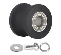 Elliptical Trainer Roller - 8x3.8cm Replacement Wheel, Aluminium Polyurethane Construction, Silent Motion Bearing | Pre-Assembled Fitness Part with Standard Hole, Aages