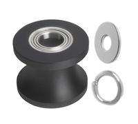 Elliptical Trainer Roller - Aluminum Polyurethane, Wheel Assembly, Quiet Motion Replacement Component, Precision Bearing Glide Mechanism, Fitness Equipment Movement Support | Home Gym Apartment Work