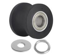 Elliptical Trainer Rolls - 8x3.8cm Replacement Wheel, Aluminum Polyurethane Construction, Quiet Motion Bearing | Pre-Assembled Fitness Area with Stand Drilling, Home Gym Maintenance Upgrade