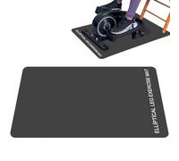 Elliptical Training Mat - 23 X 16.92 Inch Non Slip Exercise Mat for Under Desk Floor Protection Noise Reducing Perfect for Home Fitness, J Workouts