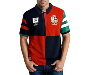 Ellis 1871 Rugby Doddie Weir Lions Polo (UK, Alpha, M, Regular, Regular, Red)