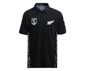 Ellis 1871 Rugby Jonah Lomu 1999 Polo (UK, Alpha, XXL, Regular, Regular, Black)