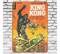 Ellis 1968 King Kong Comic Vintage Retro Metal Tin Sign Wall Decoration for Store Man Cave Bar Home Garage