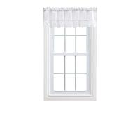 Ellis Curtain Stacey Ruffled Filler Valance, 54" x 13", White