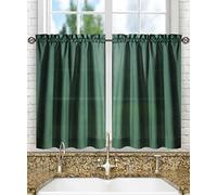 Ellis Curtain Stacey Sheer Tailored Tier Pair Curtain Panels, 56'' x 36'', Harvest