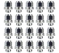 Ellis Excellence Set of 20 M12 x 1.25 Flat Seated Alloy Wheel Nuts, Suitable for Nissan Vehicles