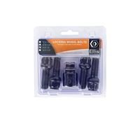 Ellis Excellence Set of 4 M14 x 1.5 Radius Alloy Wheel Locking Bolts - Black (35mm Thread)