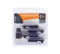 Ellis Excellence Set of 4 M14 x 1.5 Radius Alloy Wheel Locking Bolts - Black (40mm Thread)