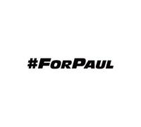 Ellis Graphix #ForPaul Paul Walker Decal Sticker Car Van Laptop Window (Red)