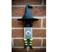Ellis Graphix Halloween Witch Witches Hat and Legs Decoration for Ring Doorbell Camera Gen 2, Black and Green Trick or Treat