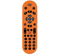 Ellis Graphix Orange Remote Controller Vinyl Sticker Skin to fit SKY Q Non Touch (TM)