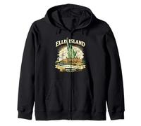 Ellis Island Immigration Gateway American Dream History Zip Hoodie