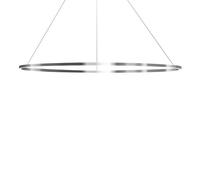 Ellisse Major Pendant Oval Polished Aluminum/ White Downlight 3000k
