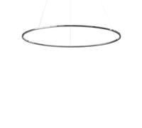 Ellisse Major Pendant Oval Polished Aluminum/ White Uplight 3000k