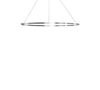 Ellisse Minor Pendant Oval Polished Aluminum/ White Downlight 3000k