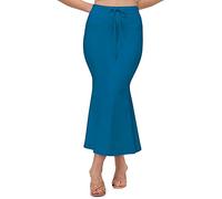 ELLITI Women's Cotton Lycra Blended Full Elastic and Fit Tummy Tucker, Full Leg Cover, Stretchable, Saree Shapewear for Ladies, Petticoat Skirts for Women, Shape Wear Dress for Sari Silhouette Shaper