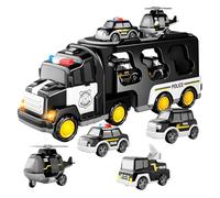 Ellniges]7 in 1 fire engine toys for 3 year olds,Fire Truck Toys with Light & Sound for Boys Christmas Birthday Gift