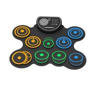 [Ellniges]Electronic Drum Kit, 9 Pads Roll-Up Drum with MIDI Bluetooth, Practice Drum Pad Kit for Beginners Kids with Build-in Stereo Speaker, Drum Sticks, Holiday Birthday