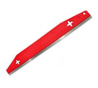 [Ellniges]Paint Edger Tool Trimming Edge Shield with Metal Blue 600 | Manual paint trimming guard with straight metallic blade edge and textured plastic handle for clean decorator lines.
