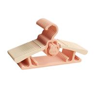 [Ellniges]【Space-Saving Kids Hangers】Baby Clothes Organiser Set with 5-Level Adjustable Length (27-36cm) - PP Infant Hangers for Nursery & Toddler Wardrobe