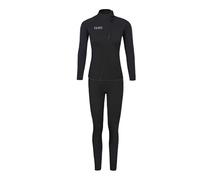 [Ellniges]【Thermal 3mm Wetsuit Women】Winter Diving Suit with【Lycra Edging】&【Front Zip】- Stretchable Neoprene Swimsuit for Surfing, Snorkeling, Cold Water Swimming (Women's Split Design)