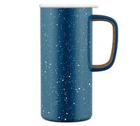 Ello Campy Vacuum Insulated Travel Mug with Leak-Proof Slider Lid and Comfy Carry Handle, Perfect for Coffee or Tea, BPA Free, Avalon Sea, 18oz