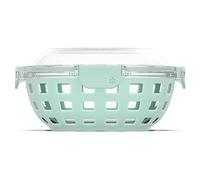 Ello DuraGlass Food Storage Glass Lunch Bowl - Meal Prep Container with Silicone Sleeve and Airtight Lid, 5 Cup, Yucca
