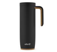 Ello Magnet Vacuum Insulated Stainless Steel Travel Mug, 18 oz, Matte Black