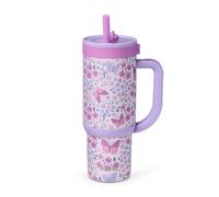 Ello Oasis 18oz Insulated Stainless Steel Kids Tumbler with Straw, Winging It