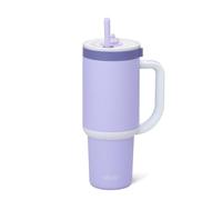 Ello Oasis 30 oz Tumbler with Handle & Retracting Straw | Reusable Insulated Stainless Steel Cup 100% Leakproof, Gifts for Teens Women Men | Keeps cold for 24 Hours, Cup Holder Friendly, Twilight