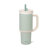 Ello Oasis 30oz Insulated Stainless Steel Tumbler with Straw, Pistachio