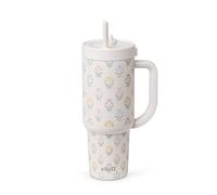 Ello Oasis 30oz Stainless Steel Water Bottle - Flower Quilt