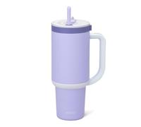 Ello Oasis 40 oz Tumbler with Handle & Retracting Straw | Reusable Insulated Stainless Steel Cup 100% Leakproof, Gifts for Teens Women Men | Keeps cold for 20 Hours, Cup Holder Friendly, Twilight