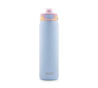 Ello Pop & Fill 22oz Stainless Steel Water Bottle with Quick Fill Technology, Double Walled and Vacuum Insulated Metal, Leak Proof Locking Lid, Sip and Chug, Reusable, BPA Free, Coastal Sunrise