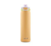 Ello Pop & Fill 22oz Stainless Steel Water Bottle with Quick Fill Technology, Double Walled and Vacuum Insulated Metal, Leak Proof Locking Lid, Sip and Chug, Reusable, BPA Free, Sunset Meadow