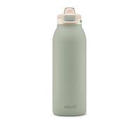 Ello Pop & Fill 30oz Stainless Steel Water Bottle with Quick Fill Technology, Double Wall and Vacuum Insulated Metal, Leakproof Lock Lid, Sip and Chew, Reusable, BPA Free, Pistachio