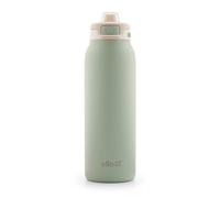 Ello Pop & Fill 32oz Stainless Steel Water Bottle with Quick Fill Technology, Double Walled and Vacuum Insulated Metal, Leak Proof Locking Lid, Sip and Chug, Reusable, BPA Free, Pistachio