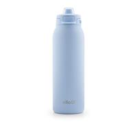 Ello Pop & Fill 32oz Stainless Steel Water Bottle with Quick Fill Technology, Double Walled and Vacuum Insulated Metal, Leak Proof Locking Lid, Sip and Chug, Reusable, BPA Free, Halogen Blue
