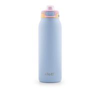 Ello Pop & Fill 32oz Stainless Steel Water Bottle with Quick Fill Technology, Double Walled and Vacuum Insulated Metal, Leak Proof Locking Lid, Sip and Chug, Reusable, BPA Free, Coastal Sunrise