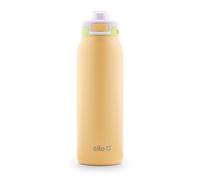 Ello Pop & Fill 32oz Stainless Steel Water Bottle with Quick Fill Technology, Double Walled and Vacuum Insulated Metal, Leak Proof Locking Lid, Sip and Chug, Reusable, BPA Free, Sunset Meadow