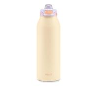 Ello Pop & Fill 40oz Stainless Steel Water Bottle with Quick Fill Technology, Double Walled and Vacuum Insulated Metal, Leak Proof Locking Lid, Sip and Chug, Reusable, BPA Free, Pastel Paradise