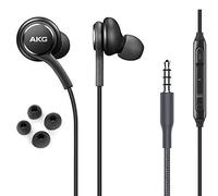 ElloGear OEM Earbuds Stereo Headphones for Samsung Galaxy S10 S10e Plus A31 A71 Cable - Designed by AKG - with Microphone and Volume Buttons (Black)