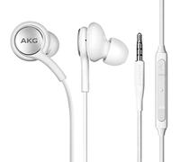 ElloGear OEM Earbuds Stereo Headphones for Samsung Galaxy S10 S10e Plus Cable - Designed by AKG - with Microphone and Volume Buttons (White)