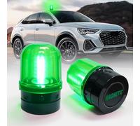 ELLUMIN 6" Green Rotating Flashing Beacon Light, LED Strobe Rotating Light with Magnetic Base for Vehicle Forklift Truck Tractor Golf Carts UTV Car Bus and Club Party Show Bar(Green, 1 Pack