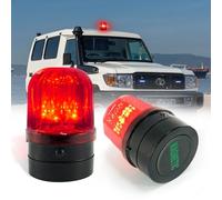 Ellumin Emergency Amber LED Strobe Lights for Trucks, Battery-Powered Magnetic Beacon Light Red Flashing Lights for Vehicles, Forklifts, Golf Carts, UTVs, Cars, School Buses, and Construction