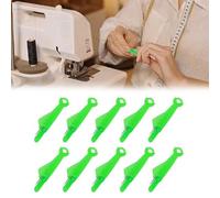 Ellxen 10pcs Fish Mouth Sewing Machine Needle Threader,Automatic Needle Threader for Sewing Machine, Quick Sewing Machine Loop Sewing Machine Needle Threader Tool