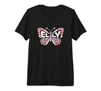 Elly Butterfly - Personalized Cute Name Word Art Premium T-Shirt